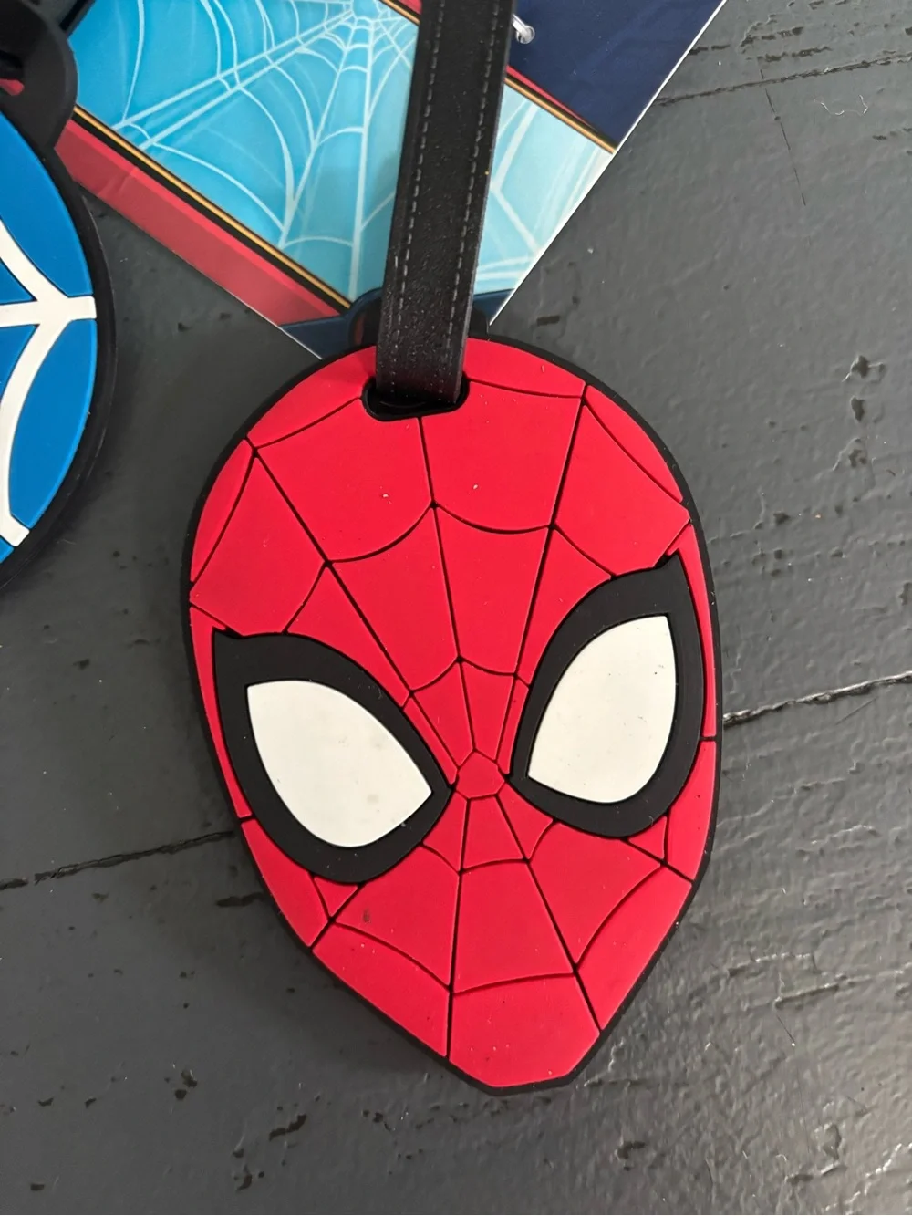 Marvel Black Luggage ID Tags with White Info Cards